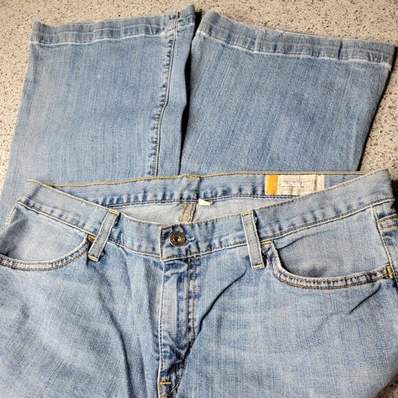 GAP 1969 Womens Long & Lean 54023 Stretch Flare Mid-Rise Light Denim Jeans✨️12R - Picture 10 of 12